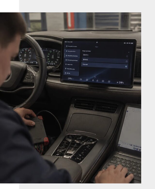 Русификация автомобиля BYD HAN для эксплуатации в Москве